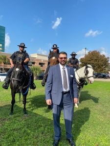 mounted patrol and PA